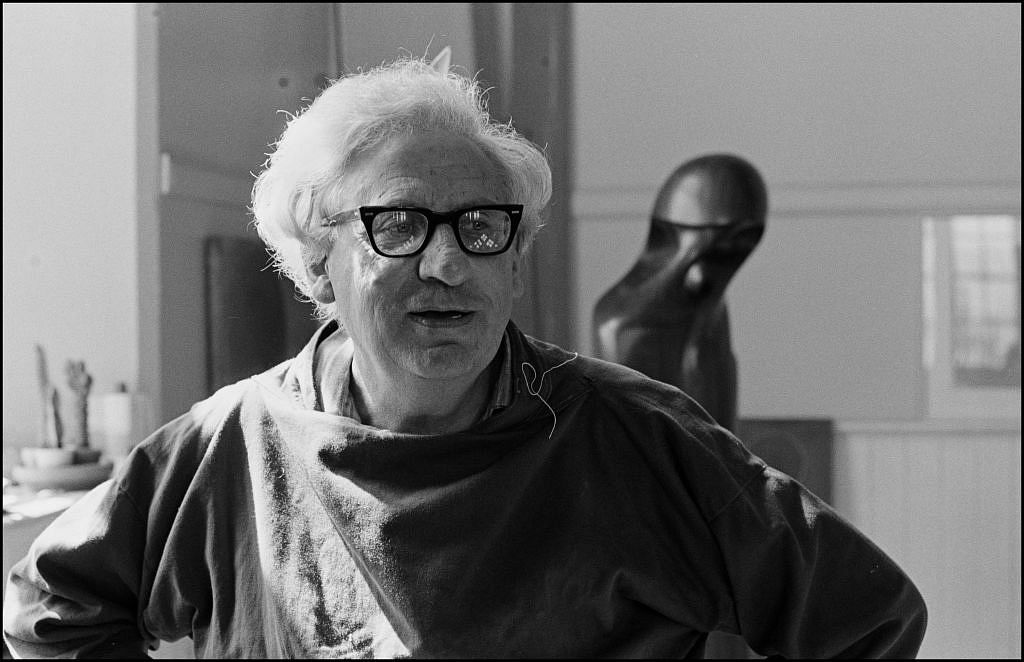 The sculptor Denis Mitchel